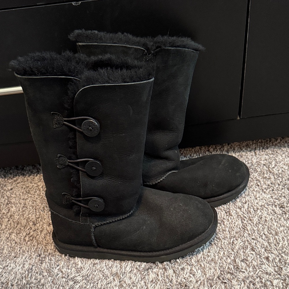 Ugg Tall Bailey Button Boots - Kids size 5, fits Women’s size 7